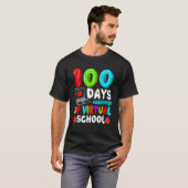 T-shirt 100 Days Of Virtual School Funny 100th Day Of Scho (Devant entier)