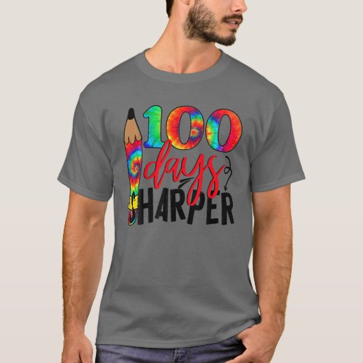 T-shirt 100 Days Sharper 100Th Day of School Teacher (Devant)