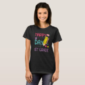 T-shirt 100 Days Smarter 1st Grade Happy 100th Day Of Scho (Devant entier)