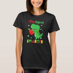 T-shirt 100 Days Smarter Dinosaur T Rex 100th Day Of Schoo