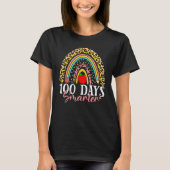 T-shirt 100 Days Smarter Happy 100th Day Of School Rainbow (Devant)