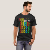 T-shirt 100 Days Smarter Happy 100th Day Of School Student (Devant entier)