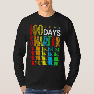 T-shirt 100 Days Smarter Happy 100th Day Of School Student