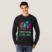 T-shirt 100 Days Smarter Kindergarten Is My Jam Teacher (Devant entier)
