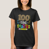 T-shirt 100 Days Smarter Leopard Teacher 100th Day Of Scho (Devant)