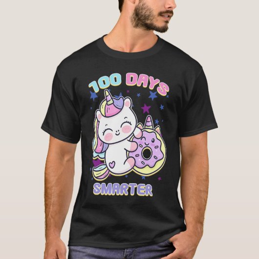T-shirt 100 Days Smarter Magical Learning Unicorn with Don (Devant)