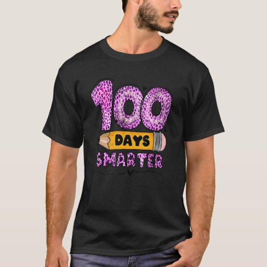 T-shirt 100 Days Smarter Teacher Student 100th Day Of Scho (Devant)
