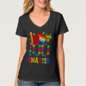 T-shirt 100 Days Smarter Teacher Student Happy 100th Day O (Devant)