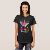 T-shirt 100 Days Smarter Unicorn Girls 100th Day Of School (Devant entier)