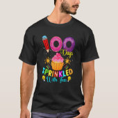 T-shirt 100 Days Sprinkled With Fun Cupcake 100th Day Of S (Devant)
