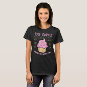 T-shirt 100 Days Sprinkled With Fun Cupcake 100th Day Of S (Devant entier)