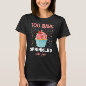 T-shirt 100 Days Sprinkled With Fun Cupcake 100th Day Of S (Devant)