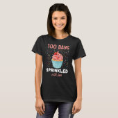 T-shirt 100 Days Sprinkled With Fun Cupcake 100th Day Of S (Devant entier)
