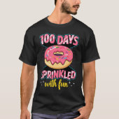 T-shirt 100 Days Sprinkled With Fun School Sprinkled Donut (Devant)