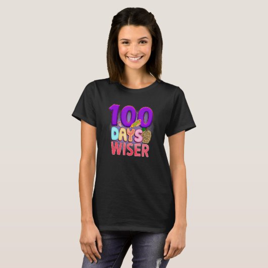 T-shirt 100 Days Wiser  Student Teacher (Devant entier)