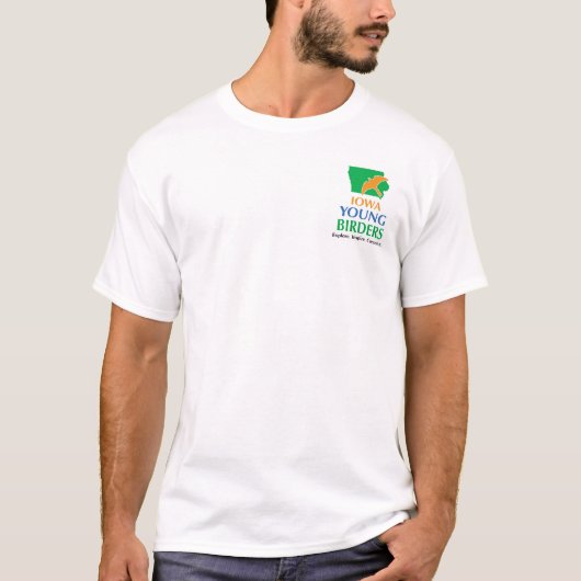 T-shirt 100% de logo du coton IAYB des hommes (Devant)