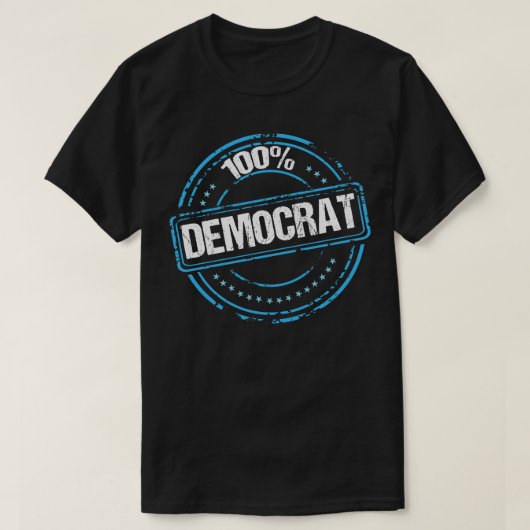 T-shirt 100 démocrates (Design devant)