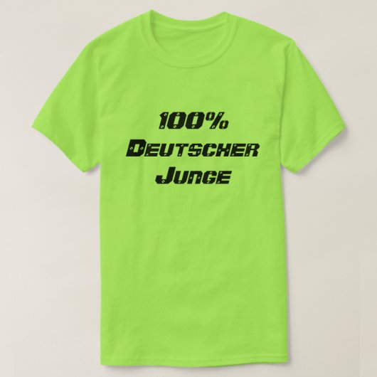 T-shirt 100% Deutscher Junge 100percen garçon allemand (Design devant)
