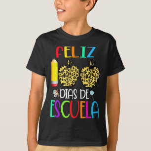 T-shirt 100 Dias De Escuela Tee Espagnol 100 Jours D'École