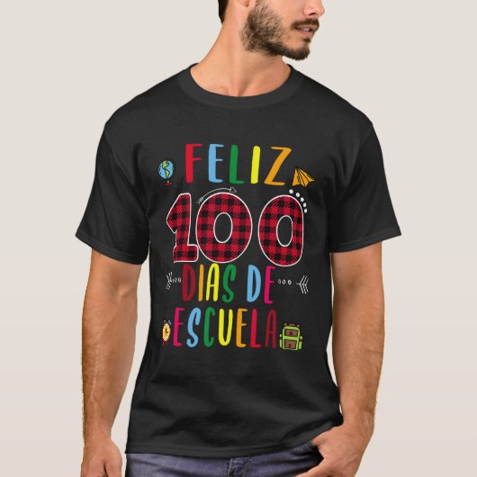 T-shirt 100 Dias De La Escuela Tee 100 Jours De Scolarité (Devant)