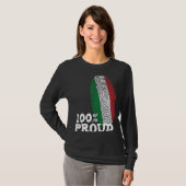 T-shirt 100 Drapeau d'empreintes digitales de Proud Italie (Devant entier)