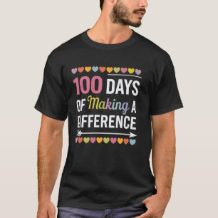 T-shirt 100 Enseignant Plus Intelligent élève 100e Jour D'