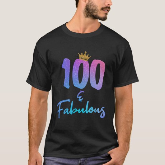 T-shirt 100 Et Fabuleux Pour 100E (Devant)