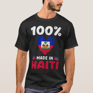 T-shirt 100% Fabriqué En Haïti Garçons Haïtiens Filles Enf