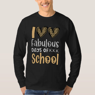 T-shirt 100 fabuleux jours d'enseignants de l'école Cute H