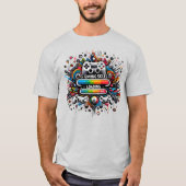 T-shirt 100% Gaming Skills Complete Rainbow Explosion (Devant)