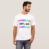 T-shirt 100% Gay (Devant entier)