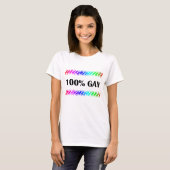 T-shirt 100% gay (Devant entier)