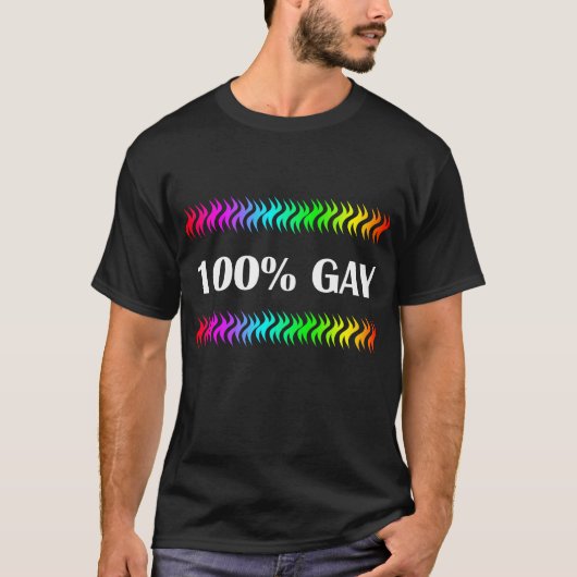 T-shirt 100% Gay (Devant)