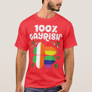 T-shirt 100 Gayrish Joyeuse St Patrick's Day LGBT Pride
