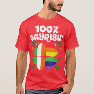 T-shirt 100 Gayrish Joyeuse St Patrick's Day LGBT Pride