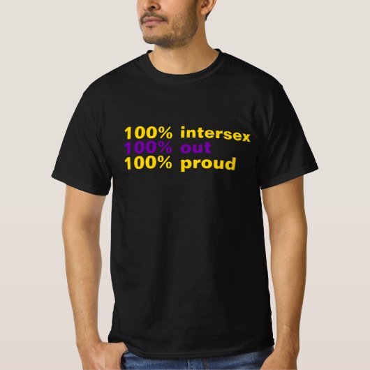 T-shirt 100% Intersexe (Devant)