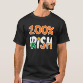 T-shirt 100 Irish 100 Percent Irish St Patrick' Day (Devant)