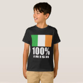T-shirt 100% Irish/St. Patrick's Day (Devant entier)