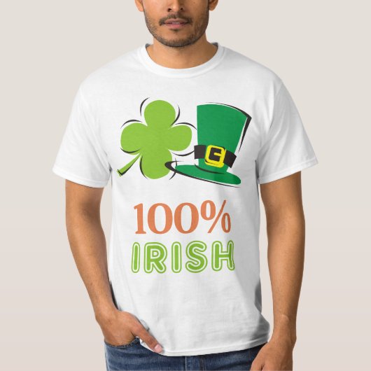 T-shirt 100 % irlandais (Devant)