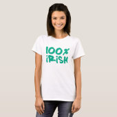 T-shirt 100 % irlandais (Devant entier)