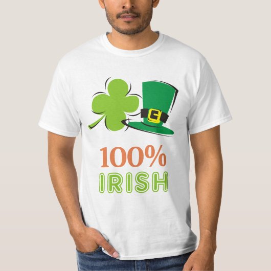 T-shirt 100 % irlandais (Devant)