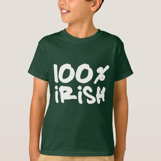 T-shirt 100% Irlandais (Devant)