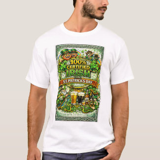 T-shirt 100% Irlandais... le jour de la Saint-Patrick !