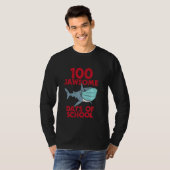 T-shirt 100 Jawsome Days School Shark Mask 100th Day Quara (Devant entier)