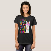 T-shirt 100 Jour De L'École Long Sleeve 100ème Pas de prob (Devant entier)