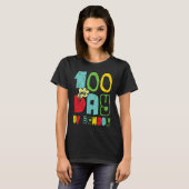 T-shirt 100 Jour d'école pour enfants Oui (Devant entier)