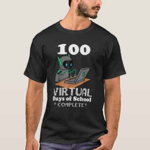T-shirt 100 Journées Virtuelles D'Apprentissage À Distance