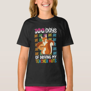 T-shirt 100 jours à rendre mon professeur fou écureuil