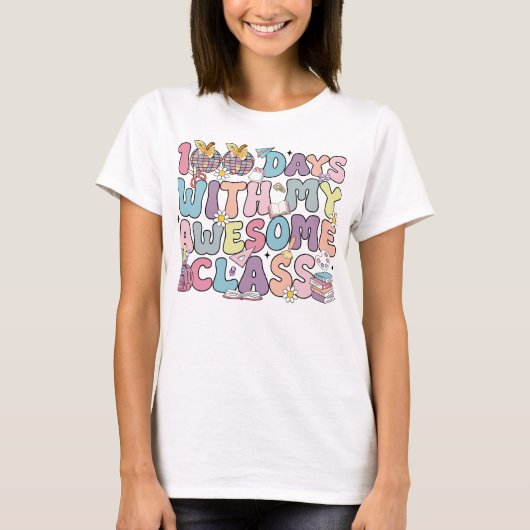 T-shirt 100 Jours Avec Ma Magnifique Classe (Devant)