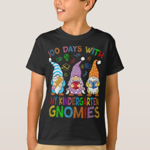 T-shirt 100 Jours Avec Mon Jardin D'Enfance Gnomes Enseign